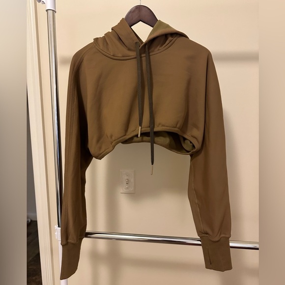 Women’s Free People Cropped Hooded Sweatshirt - Picture 2 of 4